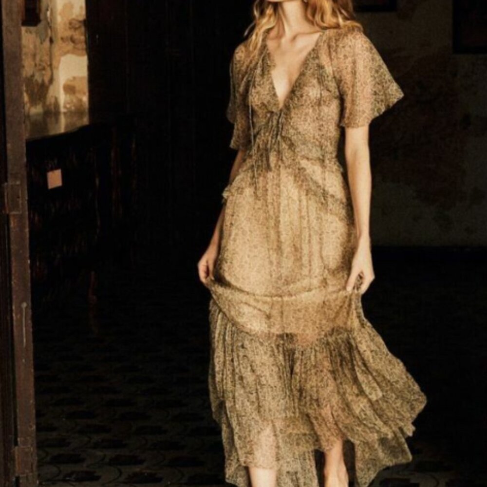 DOEN Antoinette Dress in Chamomile Garden Bloom (size M) - Picture 2 of 7